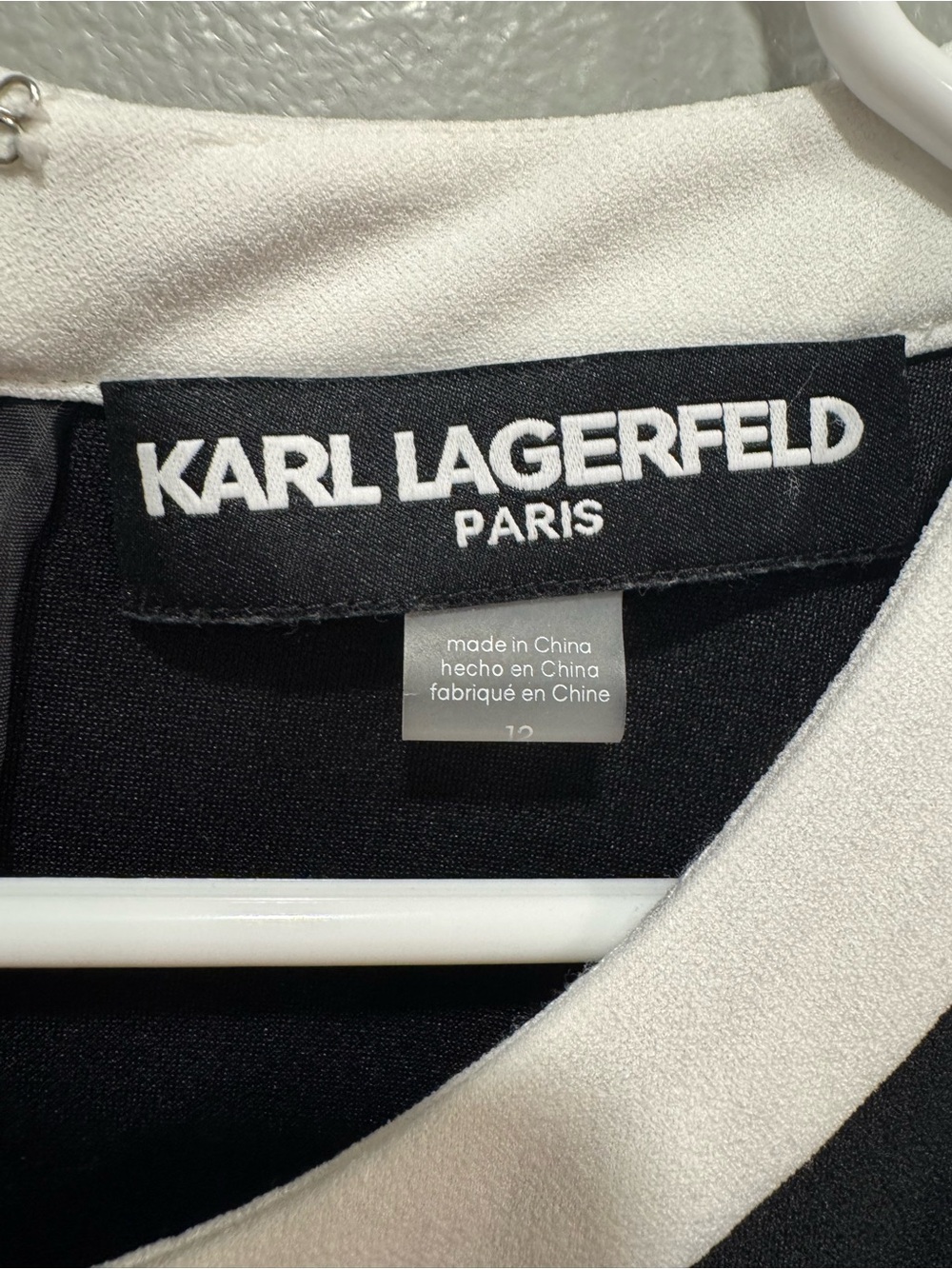Karl Lagerfeld Striped Jumpsuit in Black and White Size 12 - Picture 2 of 7